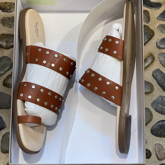 Botkier New York Studded Slide Sandals with Toe Ring - Picture 5 of 6